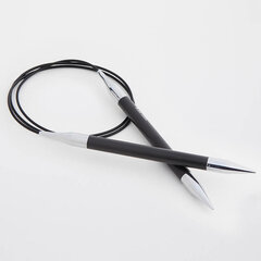 Круговые спицы KnitPro Karbonz 80 cm, 5.00 mm цена и информация | Принадлежности для вязания | pigu.lt