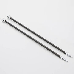 Прямые односторонние спицы KnitPro Karbonz 35 cm, 3.50 mm цена и информация | Принадлежности для вязания | pigu.lt