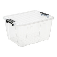 Plast Team Home Box 31l With Black Handle 2232 цена и информация | Тумба с ящиками Versa | pigu.lt