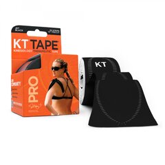 KT TAPE PRO® kineziologinis teipas, sukarpytas, juodas, sintetinis kaina ir informacija | Įtvarai | pigu.lt