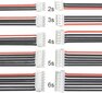 22 Awg 2S 3S 3S 4S 5S 6S įkroviklio kabelis, balansuojantis Jst Xh jungties kištuko adapterį (2 vnt. X), 10 vnt. kaina ir informacija | Išmanioji technika ir priedai | pigu.lt