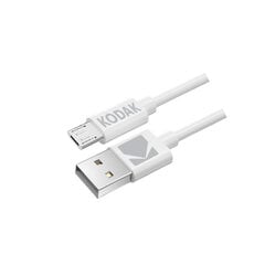 USB-кабель Kodak, белый, 1 м цена и информация | Кабели для телефонов | pigu.lt