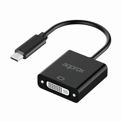 Approx USB-C DVI adapteris APPC51 kaina ir informacija | Adapteriai, USB šakotuvai | pigu.lt