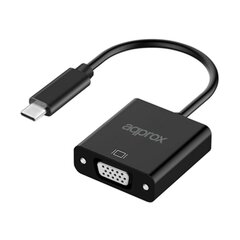 Approx USB C VGA adapteris, APPC50 kaina ir informacija | Adapteriai, USB šakotuvai | pigu.lt
