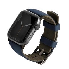 UNIQ pasek Linus Apple Watch Series 4|5|6|7|8|SE|SE2|Ultra 42|44|45mm. Airosoft Silicone niebieski|nautical  blue цена и информация | Аксессуары для смарт-часов и браслетов | pigu.lt