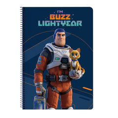 Записная книга на пружине Buzz Lightyear Тёмно Синий A4 цена и информация | Тетради и бумажные товары | pigu.lt