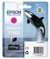 Epson T7603 Vivid Magenta ink 26мл цена и информация | Картриджи для лазерных принтеров | pigu.lt