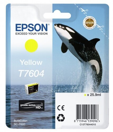 Epson HC (C13T76044010), geltona kasetė rašaliniams spausdintuvams kaina ir informacija | Kasetės lazeriniams spausdintuvams | pigu.lt