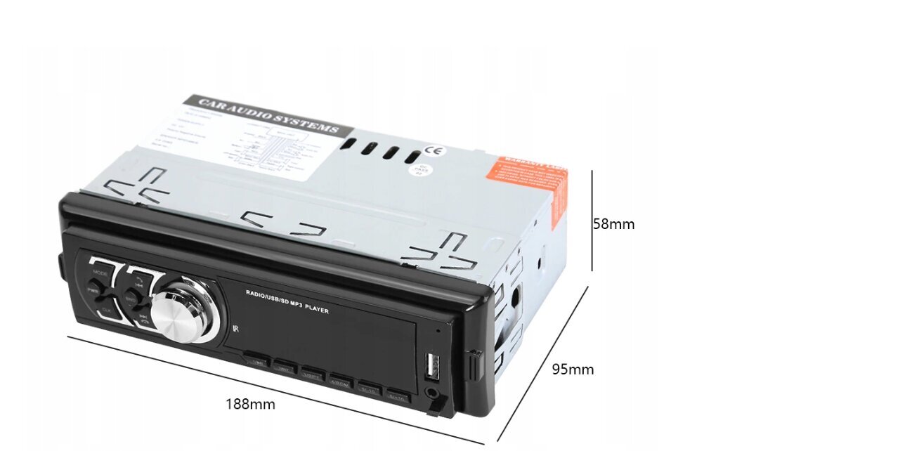 Автомагнитола bluetooth retoo 1 DIN XBAY CAR RADIO цена | pigu.lt