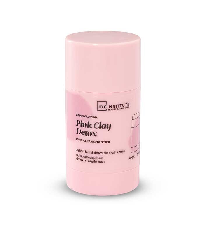 Detoksikuojantis muilas veidui su rausvuoju moliu IDC Institute Bar Face Soap - Pink Clay Detox, 25 g kaina ir informacija | Veido prausikliai, valikliai | pigu.lt