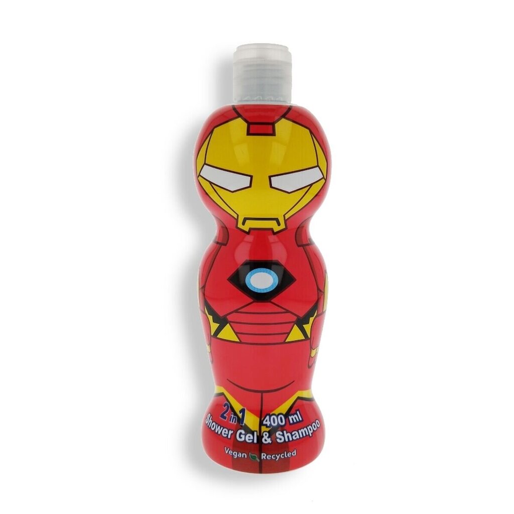 Dušo želė ir šampūnas Disney Iron man Shower Gel & Shampoo, 400ml kaina ir informacija | Kosmetika vaikams ir mamoms | pigu.lt