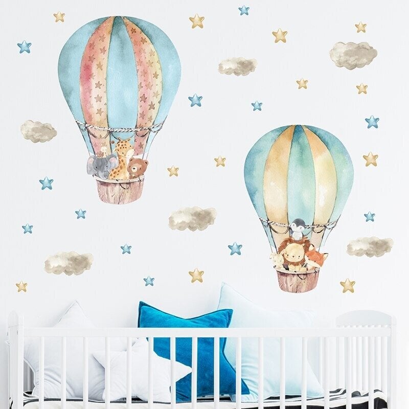 Vaikiškas sienų lipdukas Oro balionai kaina ir informacija | Interjero lipdukai | pigu.lt
