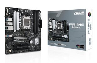 Asus PRIME B650M-A, MicroATX, AM5, DDR5 kaina ir informacija | Pagrindinės plokštės | pigu.lt