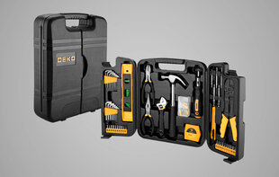 Набор инструментов в чемодане Deko Tools DKMT130 CrV, 130 шт. цена и информация | Механические инструменты | pigu.lt
