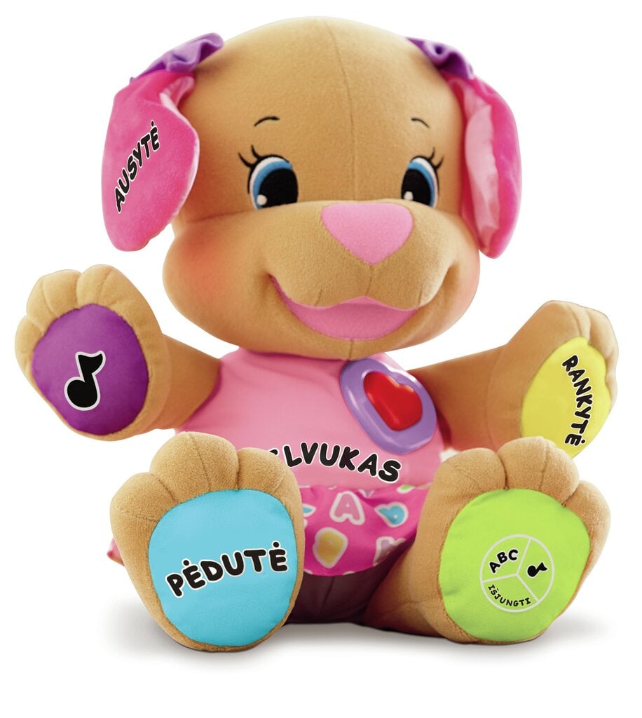 Mokomojo šuniuko sesutė Fisher Price, CJH68 (lietuviškai kalbanti) kaina ir informacija | Žaislai kūdikiams | pigu.lt