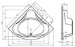 Kampinė vonia RIHO Neo цена и информация | Vonios | pigu.lt