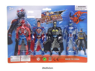 Superherojų figūrėlės, komplekte 4 vnt kaina ir informacija | Žaislai berniukams | pigu.lt
