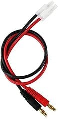 1 Шт. Tamiya Кабель для подзарядки на 4 мм золотом контакте Banana Plug 14AWG 30 CM цена и информация | Смарттехника и аксессуары | pigu.lt