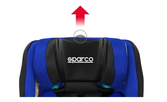 Sparco Automobilinė kedutė GR, 9-25 kg, Blue kaina ir informacija | Autokėdutės | pigu.lt