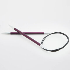 Прямые односторонние спицы KnitPro Zing 40 cm, 6.00 mm цена и информация | Принадлежности для вязания | pigu.lt