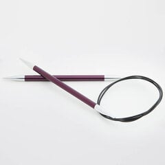 Круговые спицы KnitPro Zing 80 cm, 6.00 mm цена и информация | Принадлежности для вязания | pigu.lt