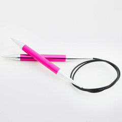 Круговые спицы KnitPro Zing 80 cm, 10.00 mm цена и информация | Принадлежности для вязания | pigu.lt