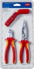 Elektros instaliacijos rinkinys Knipex 00 31 30 BK V01, 3 vnt. kaina ir informacija | Mechaniniai įrankiai | pigu.lt