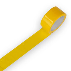 Цветная клейкая лента 50 мм x 66 м, желтый цвет, 6 шт. цена и информация | Канцелярские товары | pigu.lt
