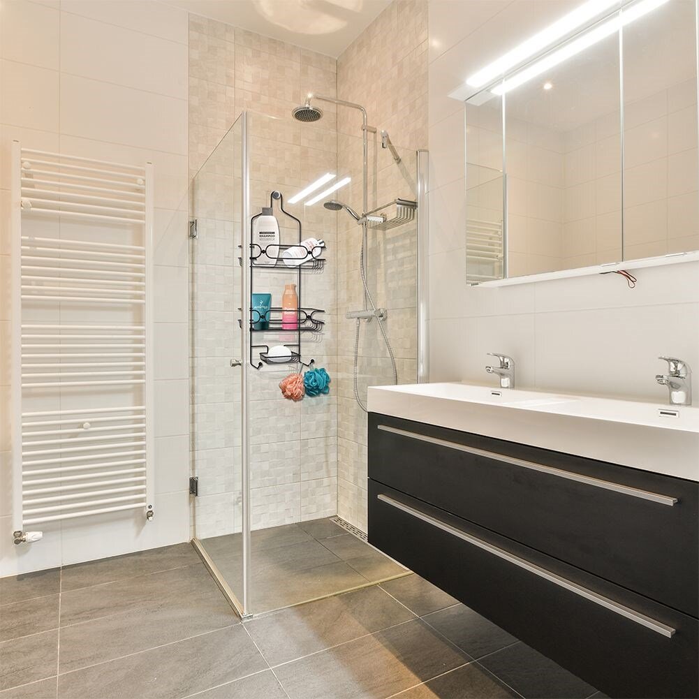 Vonios lentyna, 61x28,5x12,5 cm kaina ir informacija | Vonios kambario aksesuarai | pigu.lt