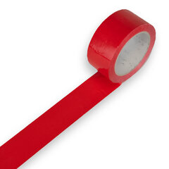 Spalvota lipni juosta 50 mm x 66 m, raudona 6 vnt kaina ir informacija | Kanceliarinės prekės | pigu.lt