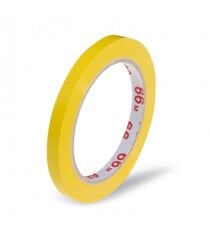 Цветная клейкая лента 9 мм x 66 м, желтый цвет, 10 шт. цена и информация | Kanceliarinės prekės | pigu.lt