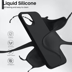 Чехол Liquid Silicone 1.5mm Samsung A346 A34 5G черный цена и информация | Чехлы для телефонов | pigu.lt