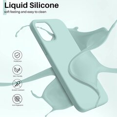 Чехол Liquid Silicone 1.5mm Samsung A346 A34 5G мятный цена и информация | Чехлы для телефонов | pigu.lt