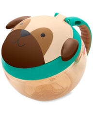 Закусочная чашка Skip Hop Zoo Pug, 12 месяцев+, 222 мл, 9L510610 цена и информация | Детская посуда, контейнеры для молока и еды | pigu.lt