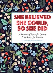 She Believed She Could, So She Did: A Journal of Powerful Quotes from Powerful Women цена и информация | Книги для самых маленьких | pigu.lt