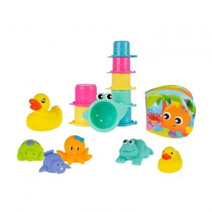 Vonios žaislų rinkinys Fun Play Plaugro, 0188341 цена и информация | Žaislai kūdikiams | pigu.lt