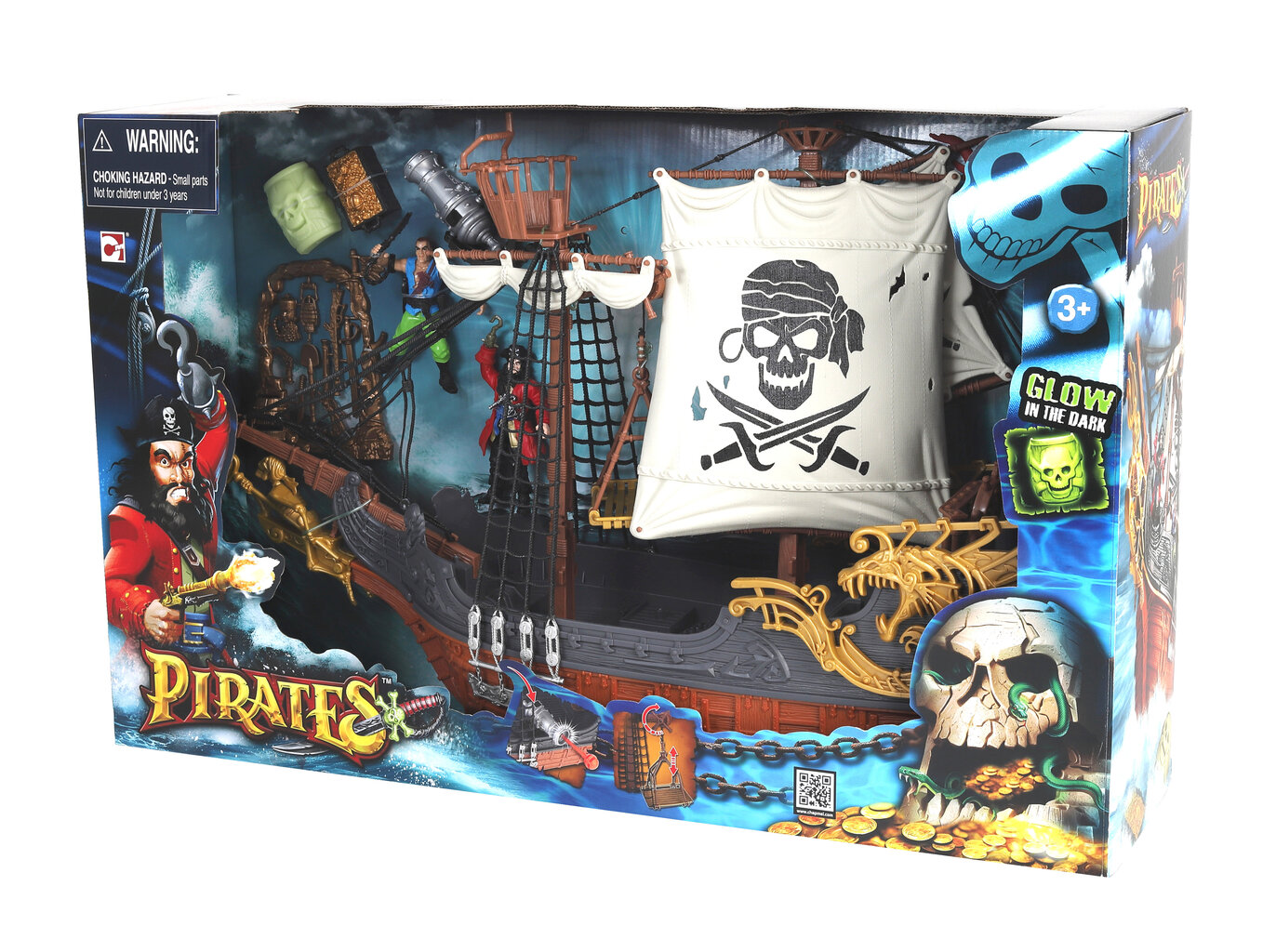 Piratų laivas Pirates Deluxe Captain Ship Chap Mei, 505219 цена и информация | Žaislai berniukams | pigu.lt