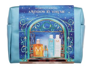 Rinkinys Moroccanoil A Window To Volume 250 ml. kondicionierius + 250 ml. šampūnas + 360 ml. muilas + 25 ml. aliejus + kosmetinė, moterims цена и информация | Шампуни | pigu.lt