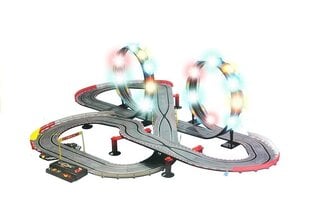 Игровые машинки Race Track 2 1:43, кольцевые лампы цена и информация | Игрушки для мальчиков | pigu.lt