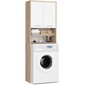 Spintelė virš skalbimo mašinos Akord, ruda kaina ir informacija | Vonios spintelės | pigu.lt