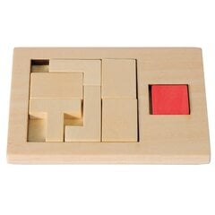 Пазл Fridolin Extra Piece, T-square 2, деревянный цена и информация | Пазлы | pigu.lt