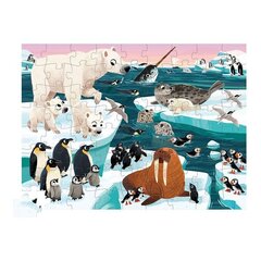 Dėlionė apvalioje dėžutėje Arkties gyvūnai, 72 detalės kaina ir informacija | Dėlionės (puzzle) | pigu.lt
