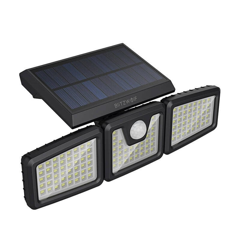 Lauko LED saulės lempa su judesio ir sutemų jutikliu Blitzwolf BW-OLT9 цена и информация | Lauko šviestuvai | pigu.lt