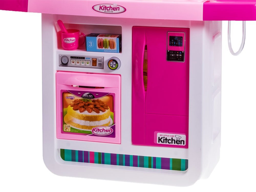 Didelė interaktyvi virtuvė, rožinė kaina ir informacija | Žaislai mergaitėms | pigu.lt