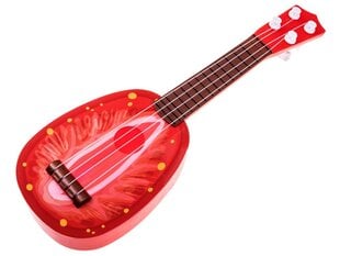 Vaikiška gitara - ukulėlė ,Braškė' kaina ir informacija | Lavinamieji žaislai | pigu.lt