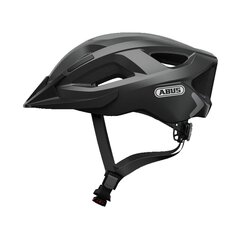 Взрослый велошлем ABUS Aduro 2.0 51-55 cм, чёрный, LED свет цена и информация | Шлемы | pigu.lt