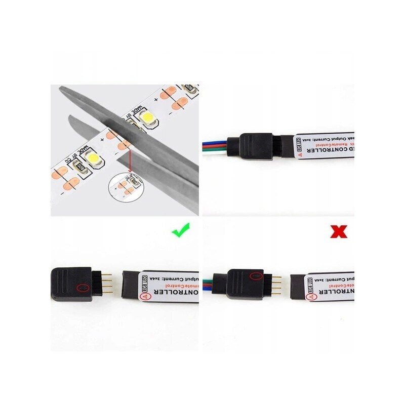 LED juosta su pultu, 5 m kaina ir informacija | LED juostos | pigu.lt