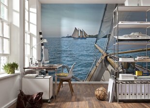 Фотообои Sailing цена и информация | Фотообои с инструментом и клеем - Бежевые листья эвкалипта, 400x280 см | pigu.lt