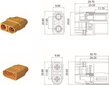 5 poros XT90H aukštos kokybės, vyriškos ir moteriškos lyties, su laidų praplatinimu, RC Lipo akumuliatorių jungtys kaina ir informacija | Išmanioji technika ir priedai | pigu.lt