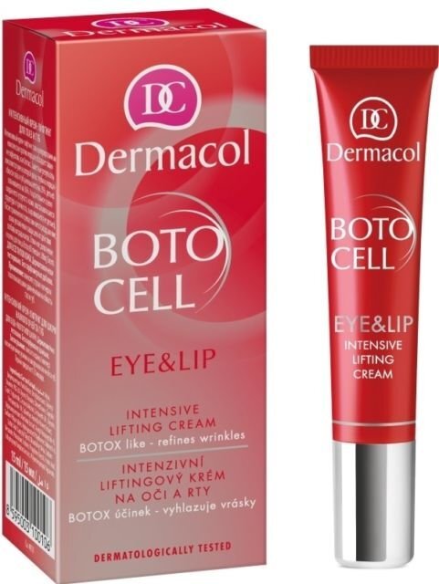 Intensyvus kremas-liftingas akių ir lūpų zonai Dermacol BT Cell 15 ml цена и информация | Paakių kremai, serumai | pigu.lt